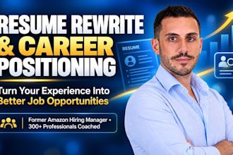 rewrite your resume and position you for better job opportunities