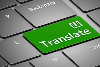 worry about translating in spanish, french, italian and english