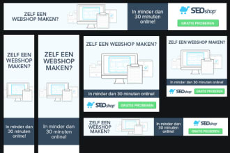 design creative google ads banner 10 sizes html5, gif, jpg