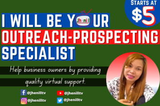do prospecting outreach in facebook and instagram