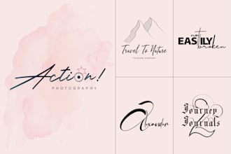 design custom typography, and signature logo