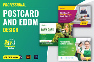 create a professional direct mail eddm or postcard design