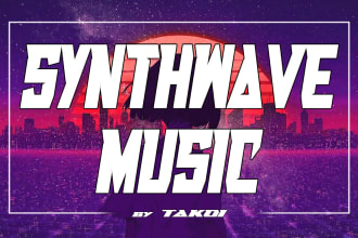 create synthwave  music for you