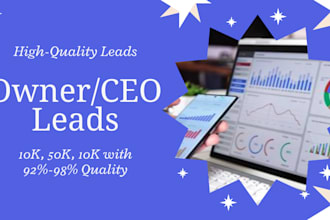 provide you with readymade and owner, CEO leads