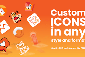 create custom icons in any style for you