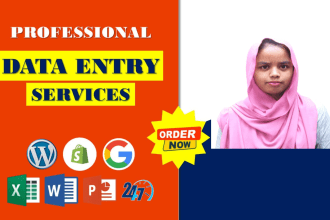 do all data entry, copy paste, web research and presentation