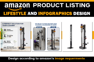 do amazon product listing infographics design
