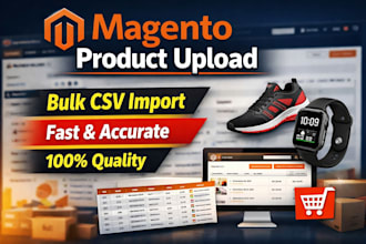 do magento product upload, bulk csv import and product listing