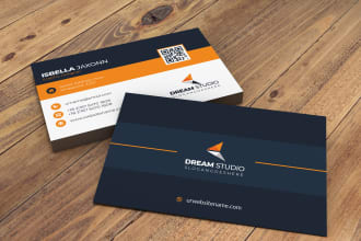 create a luxury professional business card with a qr code