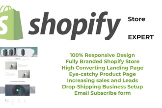 build shopify store, shopify website