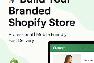 build shopify store, shopify website