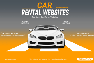 create a responsive car rental website