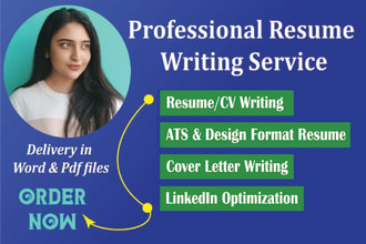 write, edit and design professional resume writing cv and cover letter