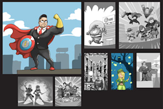 draw comic strip or storyboard