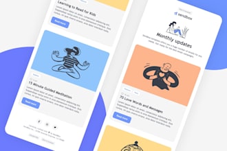 create HTML responsive email template, email signature