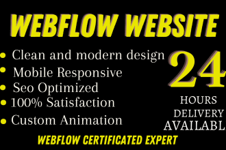 webflow website design or webflow design redesign webflow website
