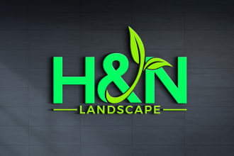 create a landscape agriculture and grass or lawn care logo