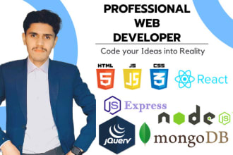 do web development using react js, node js and mongodb