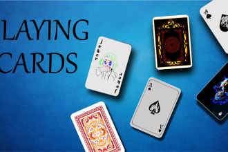 design 54 playing cards from your idea at less prices
