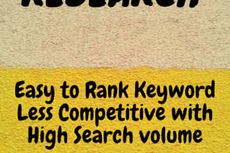 do excellent keyword research to rank you fast in serp
