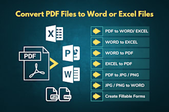 convert PDF to word or image to text