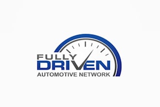 design an awesome logo for an automotive network  fully driven