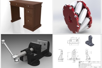 make 3d and 2d design and render in solidworks