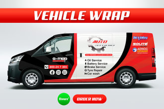 do professional vehicle wrap, car wrap, van wrap, and lorry wrap design