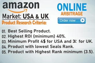 do amazon online arbitrage for product research