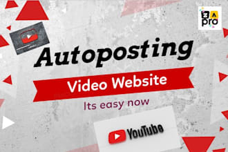 create autoposting video wordpress website