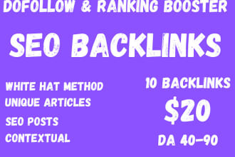 do SEO backlinks on high quality and high da 60 guest post link building
