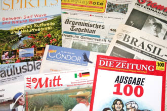 write your blog article and content in german