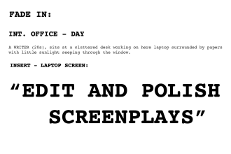 edit and format your screenplay