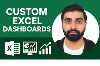 design custom excel dashboards, charts, and reports
