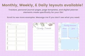 design your personal printable planner