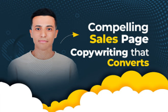 write sales page and landing page copy