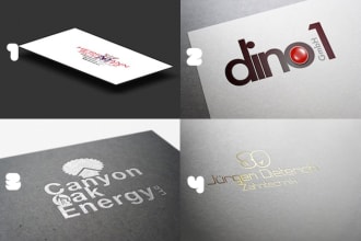turn your Logo or Text in 2 professional 3D MockUps