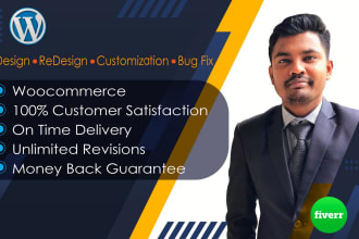 design and develop a responsive wordpress ecommerce website