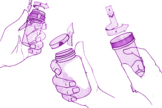 instruction manual design and illustrate clean and simple