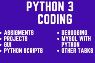 do python coding python programming scripts or projects