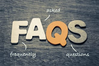 write SEO optimized best faqs page for website online stores