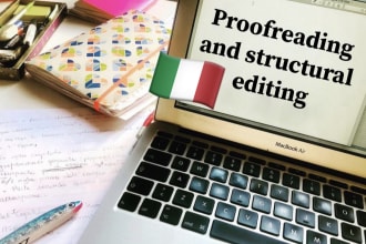 proofread and structural editing on your book