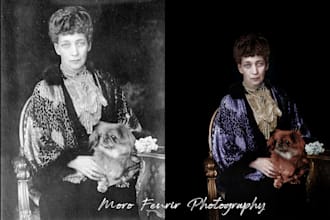 restore, repair and recolour old photos