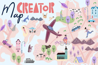 design and illustrate a map graphic