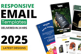 design klaviyo or mailchimp email newsletter templates