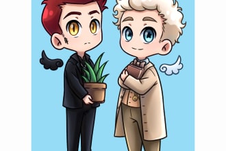 draw cute chibi ilustrations