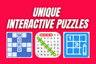 create interactive crosswords and word search puzzles