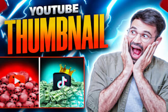 design a viral clickbait youtube thumbnail