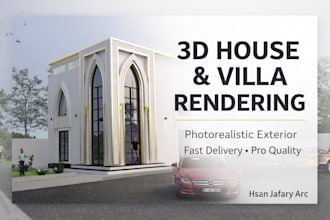 create high quality 3d house and villa models