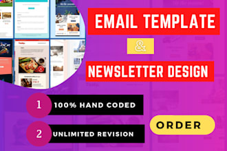 create professional HTML email template or news letters